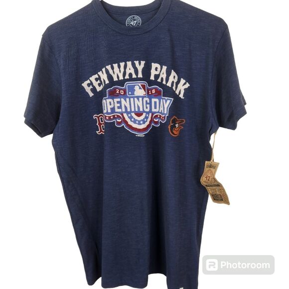 NEW 47 Red Sox Vs Orioles 2016 Fenway Park Opening Day Short Sleeve Tee Small - Picture 1 of 5